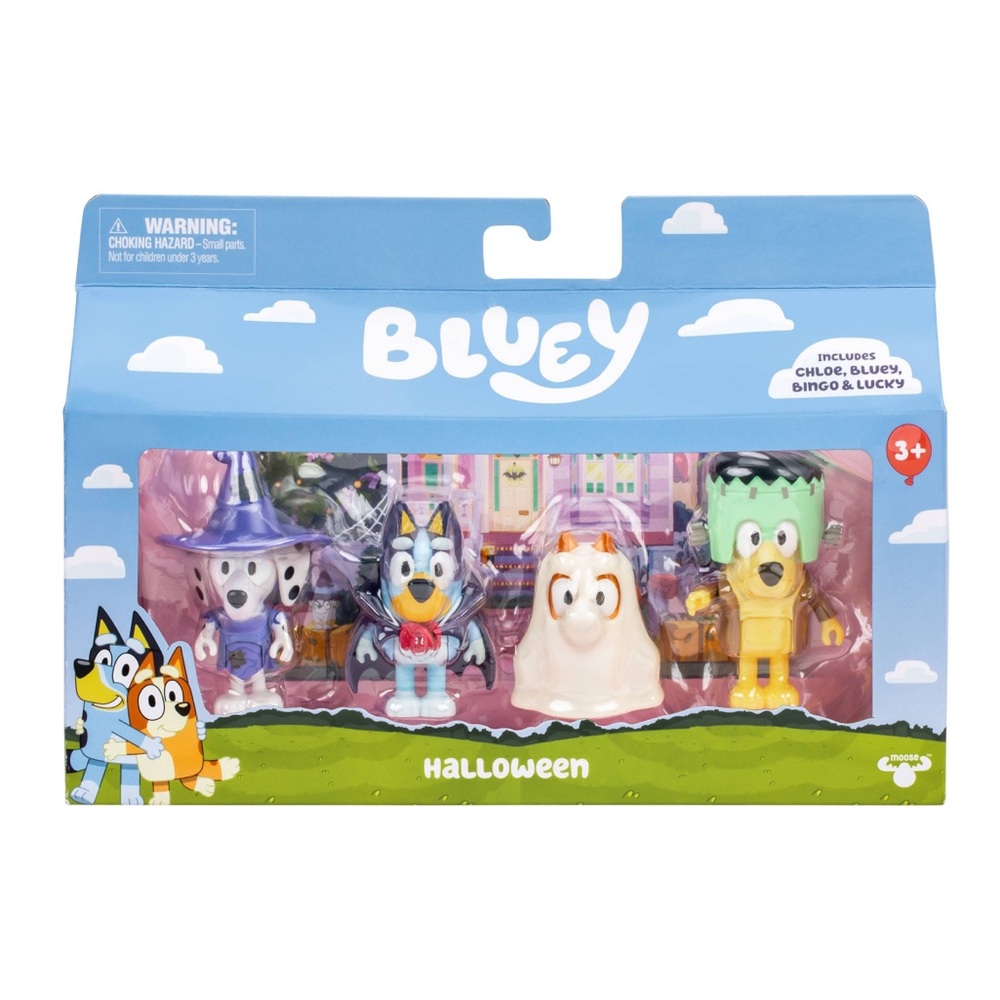 Bluey Costume Party Figures 4 Pack